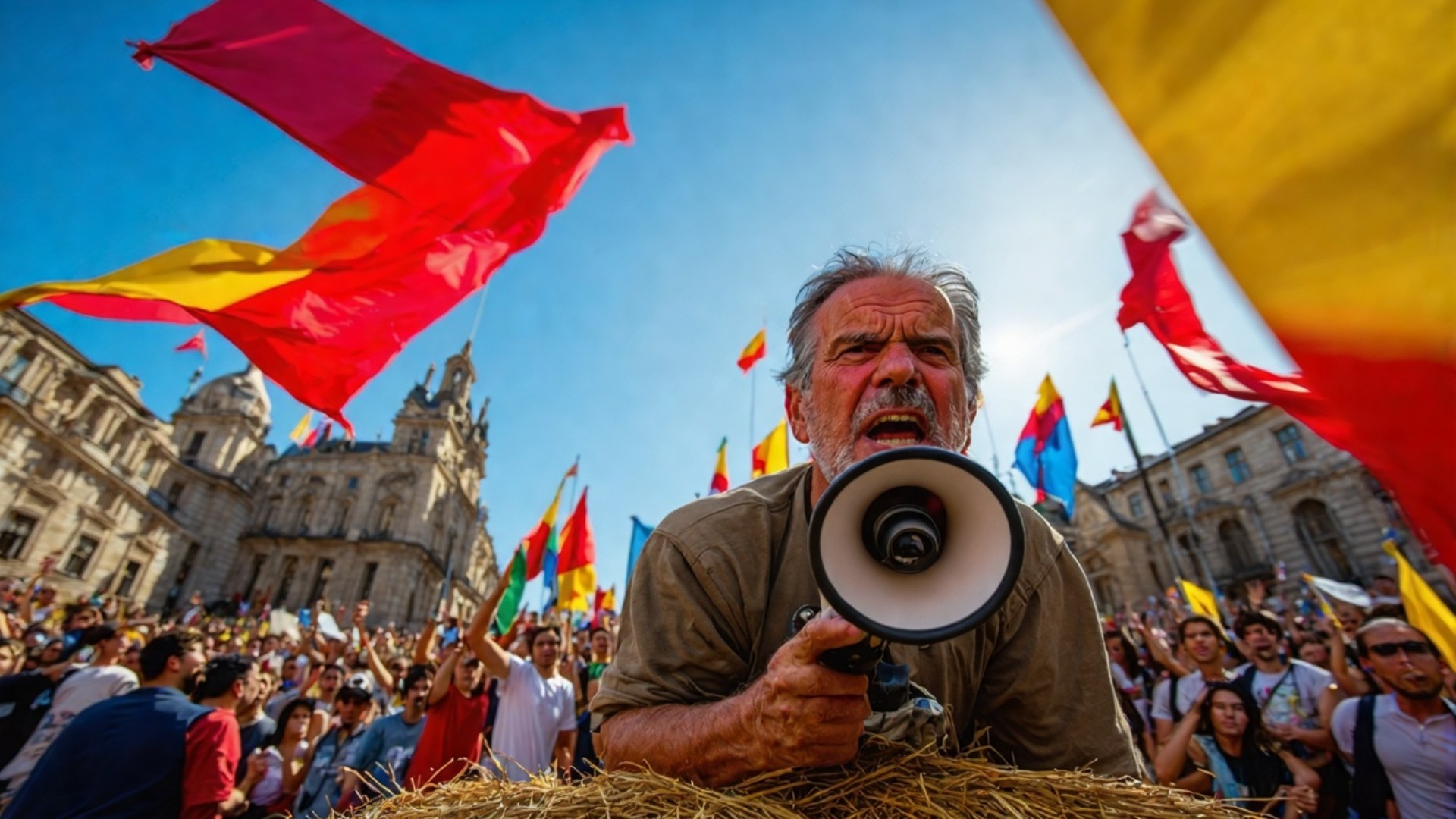 Protestos de Agricultores em Barcelona